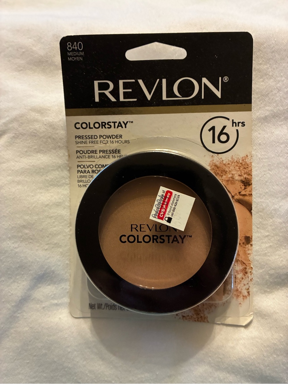 Revlon ColorStay Pressed Powder, Medium 840, 0.3 oz